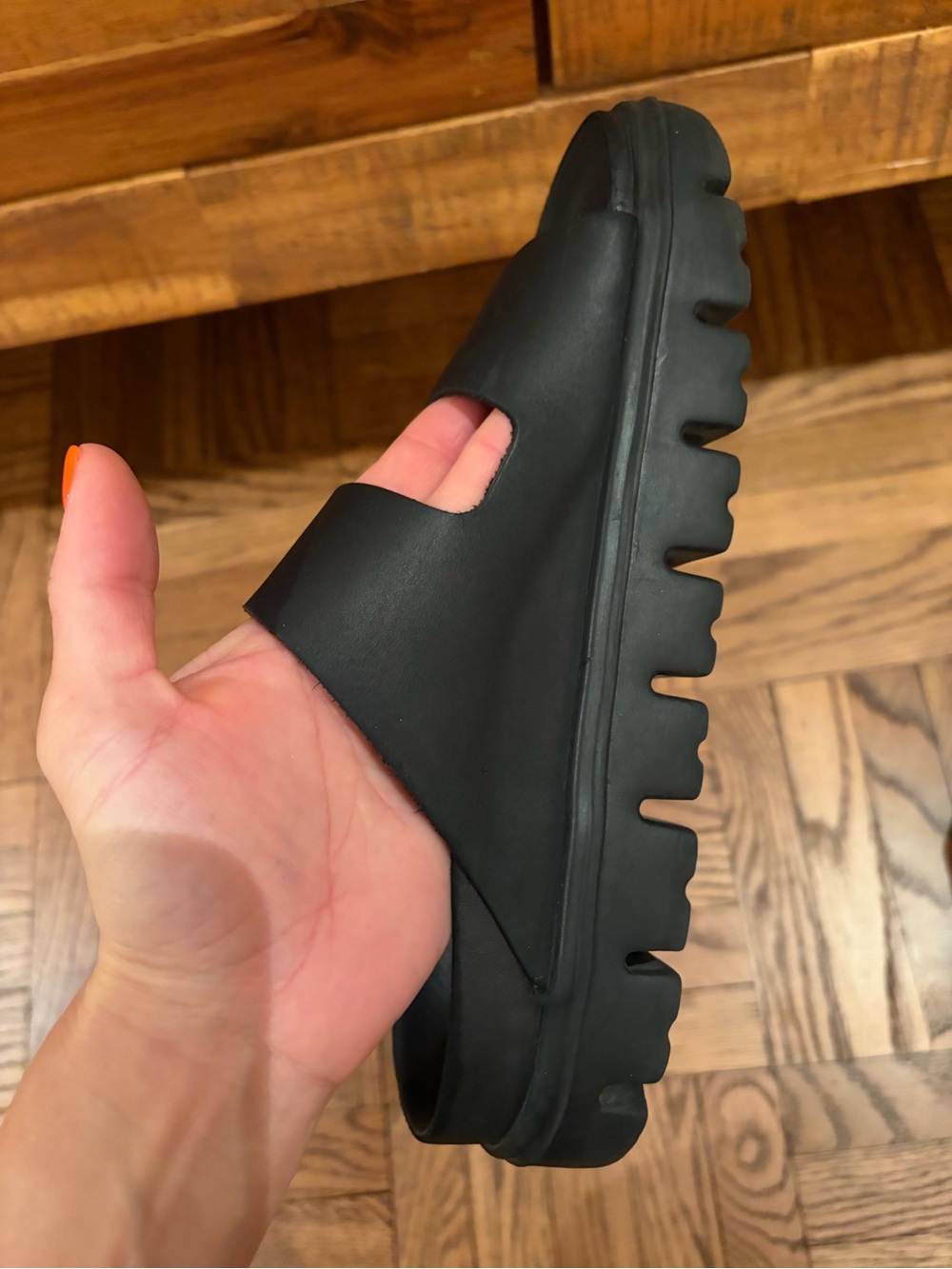 Birkenstock Arizona Chunky Black Sandals Size 37 - Picture 3 of 9
